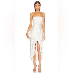 Cinq a Sept Georgiana Dress in Ivory White Sz 0